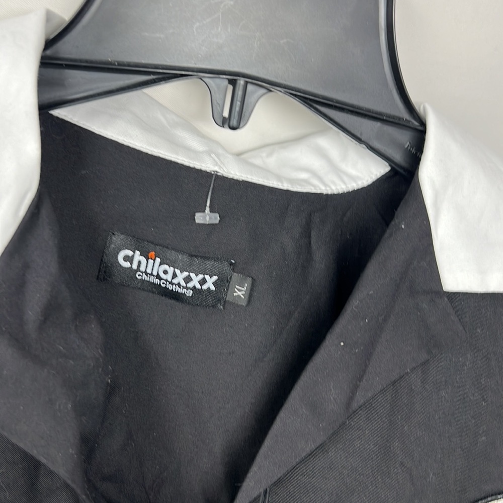 Chilaxxx XL Black Bowling Shirt Panther Embroidered Back Graphic Rockabilly - Picture 4 of 10